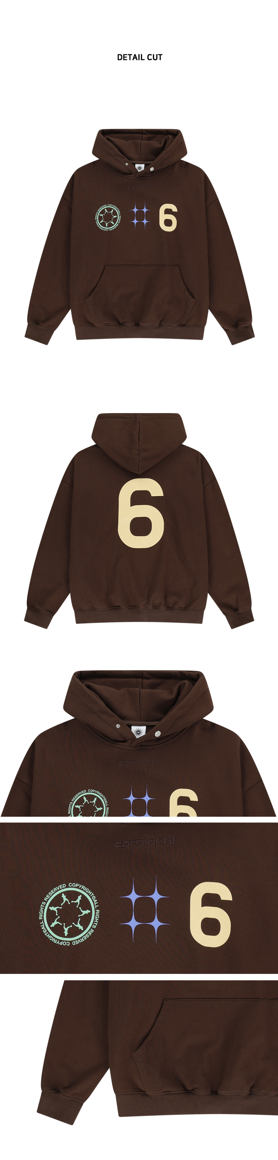 MUSINSA | DOMINANT Route 66 Hoodie Brown