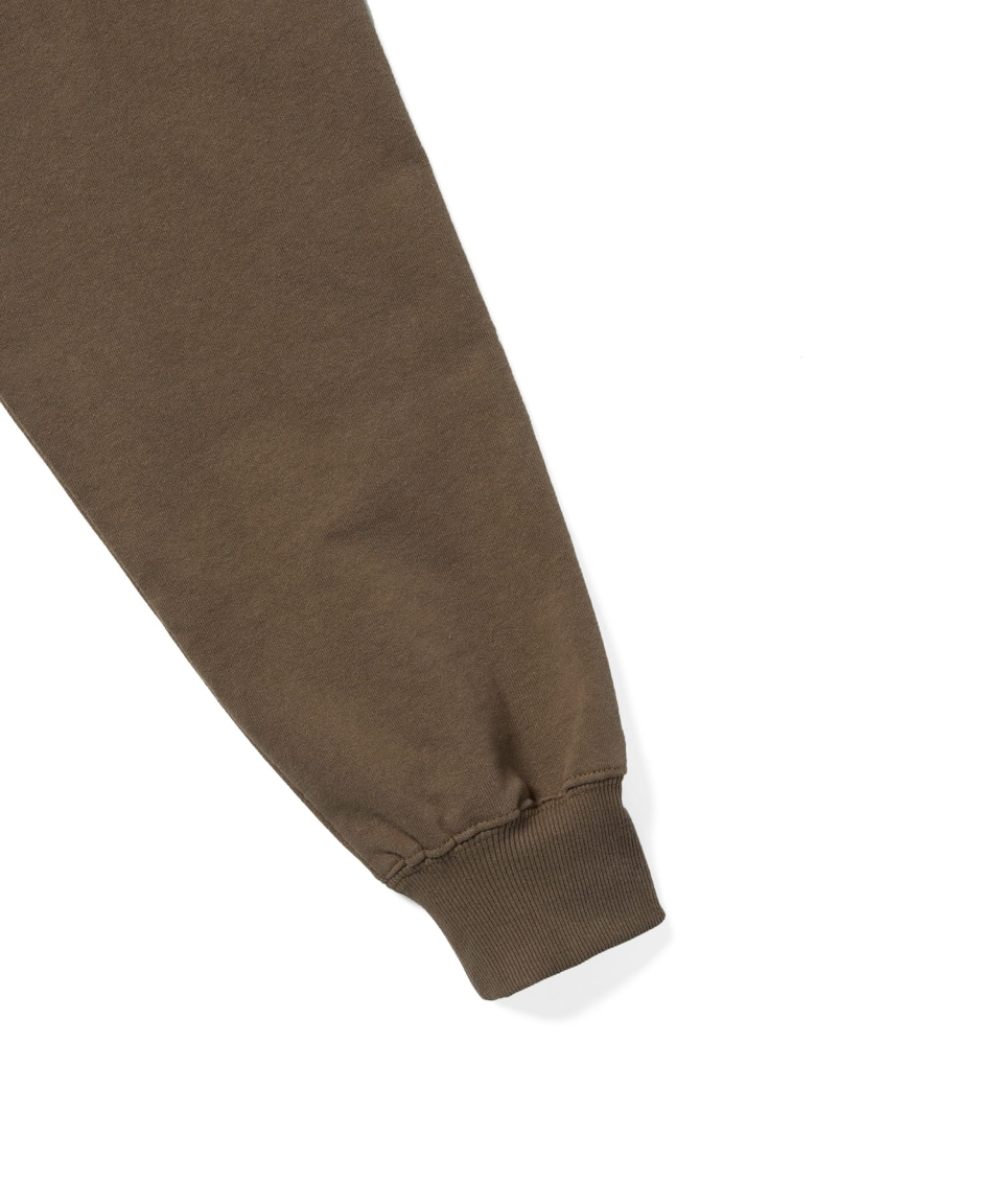 MUSINSA | thisisneverthat® Scrap Applique Hoodie Brown