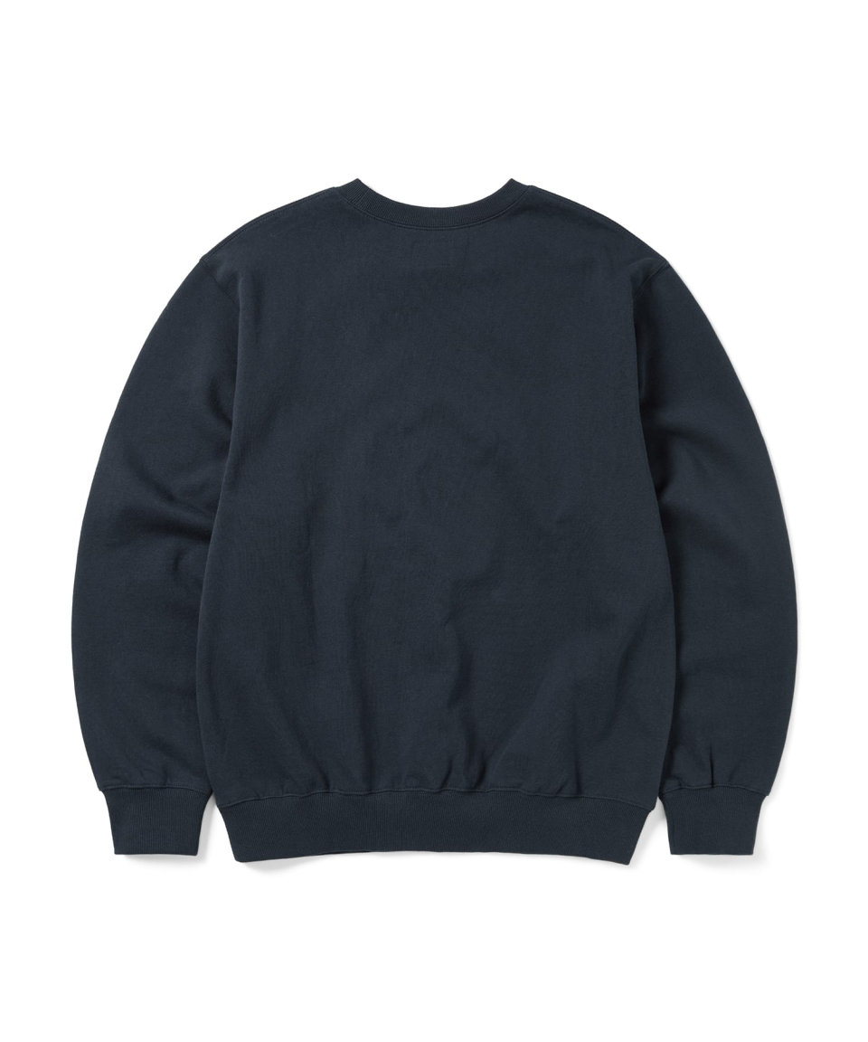 MUSINSA | thisisneverthat Script Label Crewneck Navy MUSINSA | thisisneverthat Script Label Crewneck Navy