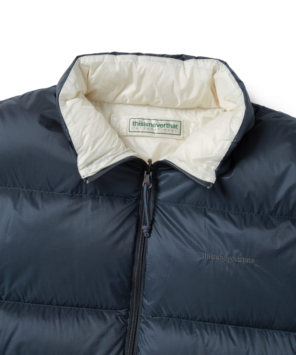 MUSINSA | thisisneverthat PERTEX® Reversible T Down Jacket Navy