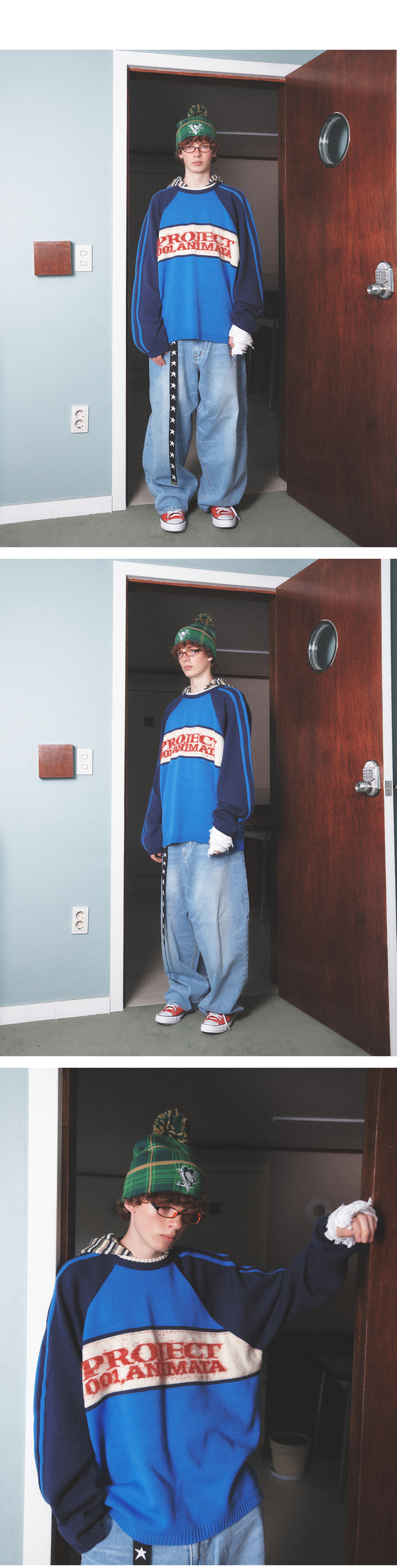 ★MAINBOOTH★Project 001 Sweater(BLUE)★正規品/韓国直送料込 MUSINSA | MAINBOOTH Project 001 Sweater(BLUE)
