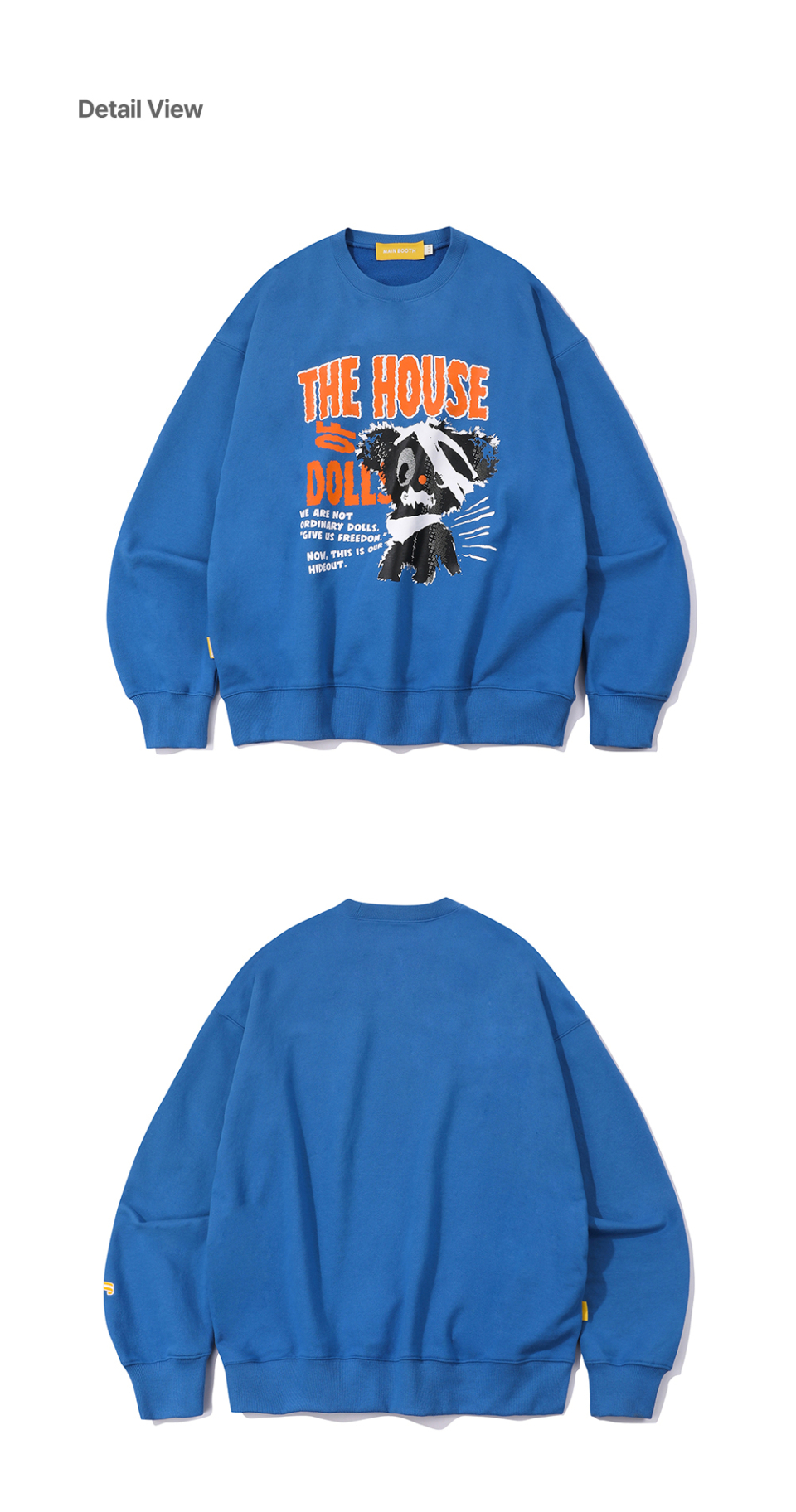 ★MAINBOOTH★Doll House Sweatshirt(BLUE)★正規品/直送料込 MUSINSA | MAINBOOTH Doll House Sweatshirt(BLUE)