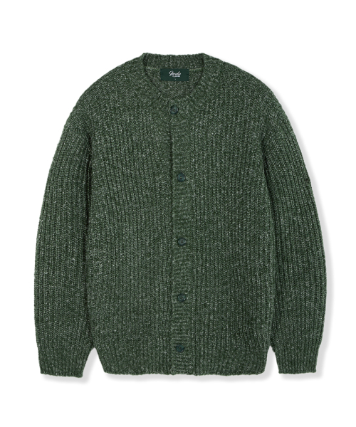 Кардиган ADN полусвободного кроя в рубчик [Green]