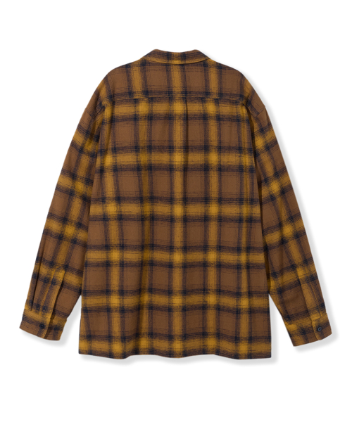 Свободная рубашка NSC Ombre в клетку [Yellow]