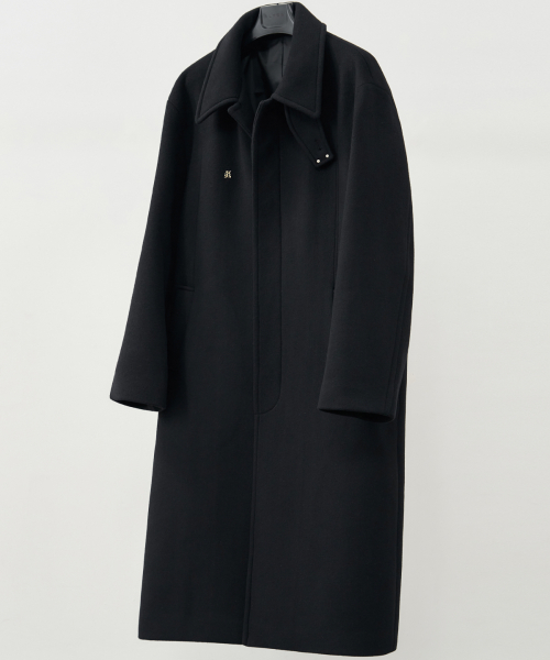 [WOOL 90] пальто балмакаан Refined Wool [Black]