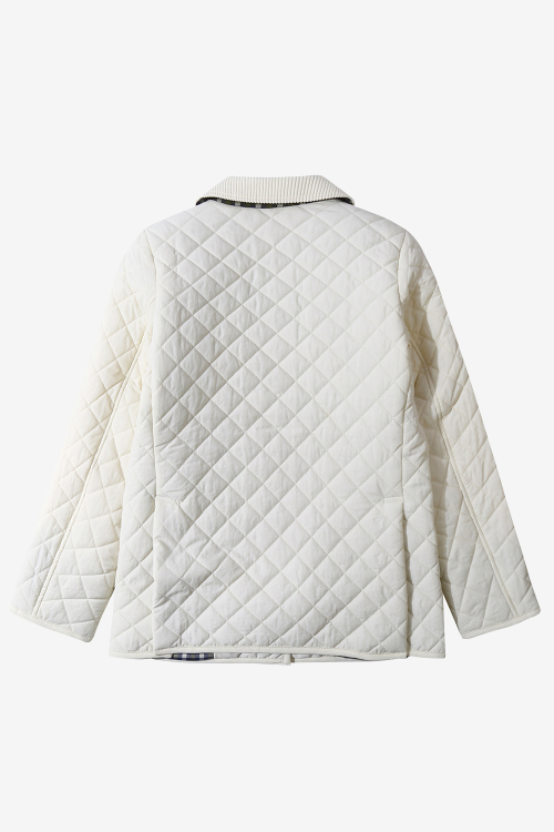 Women Padded Classic Jacket_Ivory