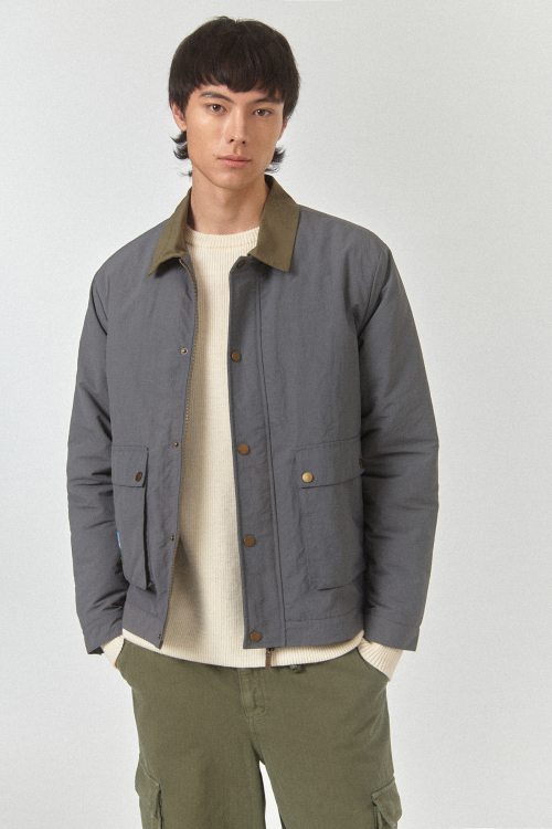 VOME - RIPSTOP PADDED BLOUSON_Dark Grey