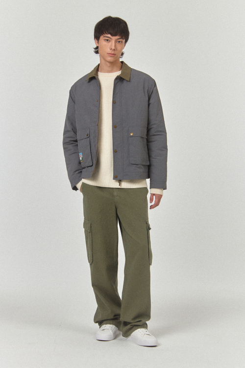 VOME - RIPSTOP PADDED BLOUSON_Dark Grey