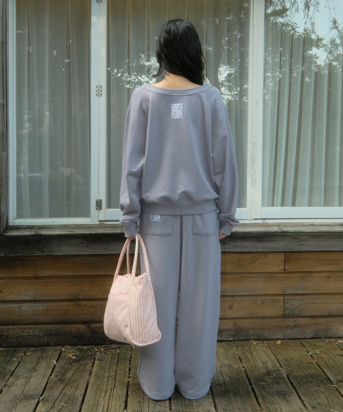 Crochet Sweat Pants (Mute Purple)