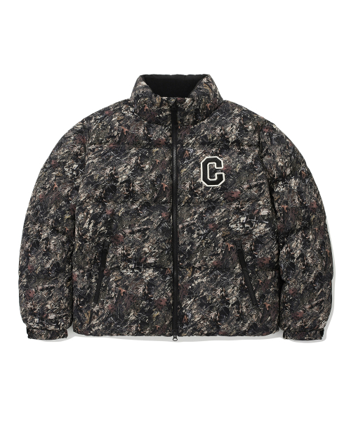 Короткий пуховик RDS College Camo Multi