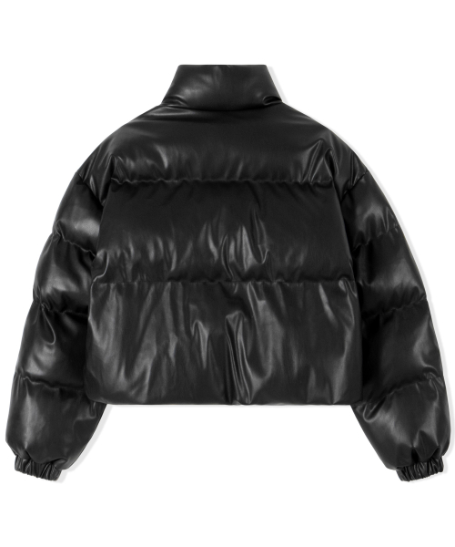 Кожаный пуховик KPP GJDJP14(BLACK)