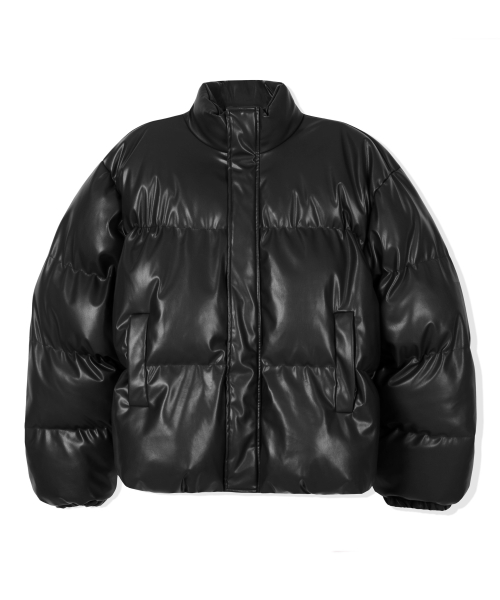 Кожаный пуховик KPP GJDJP14(BLACK)