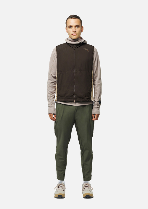 Racing Polartec Power Grid беговой жилет мужской (Mild Brown)