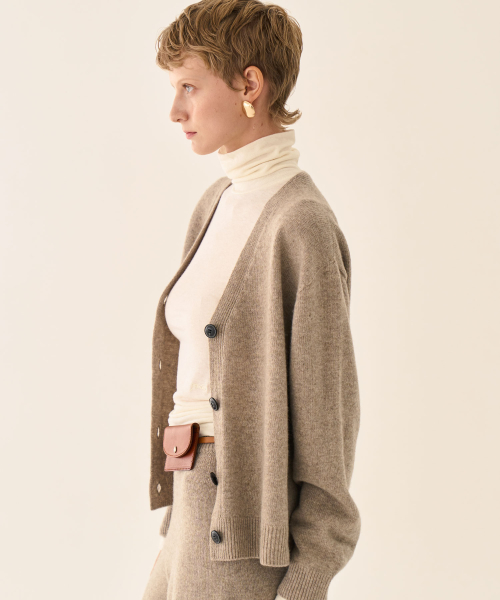 Базовый кардиган из мерино-шерсти Beige