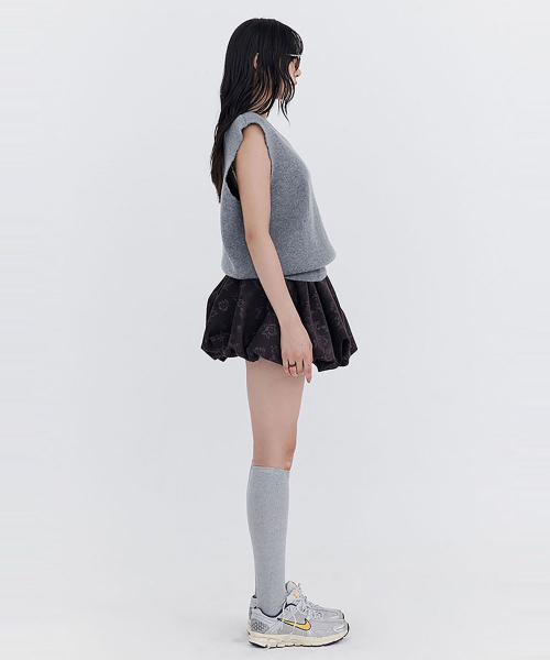 Damage Knit Vest_Grey (вязаный жилет с рваным эффектом)