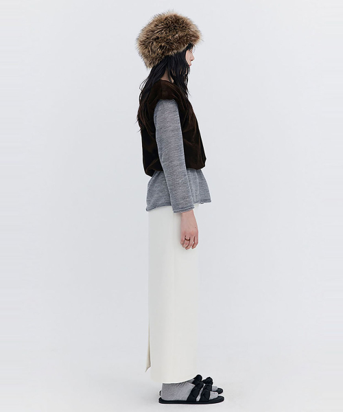 Вельветовый жилет-баллон Corduroy Balloon Vest_Brown