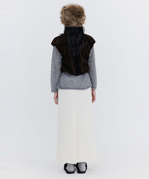 Вельветовый жилет-баллон Corduroy Balloon Vest_Brown