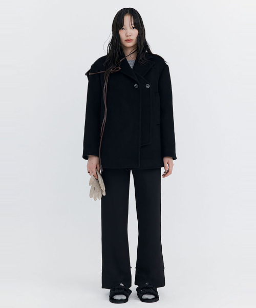Wool Half Coat_Black (шерсть половинка пальто_чёрный)