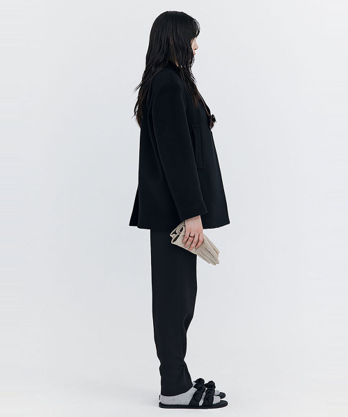 Wool Half Coat_Black (шерсть половинка пальто_чёрный)