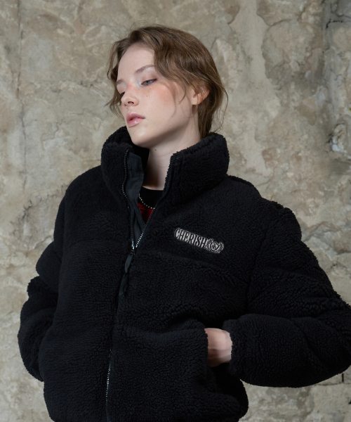 L13 FLEECE PUFFER куртка(чёрный)