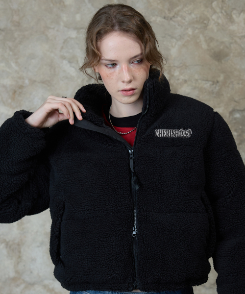L13 FLEECE PUFFER куртка(чёрный)