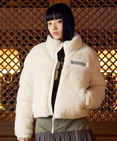 L13 FLEECE PUFFER куртка(IVORY)