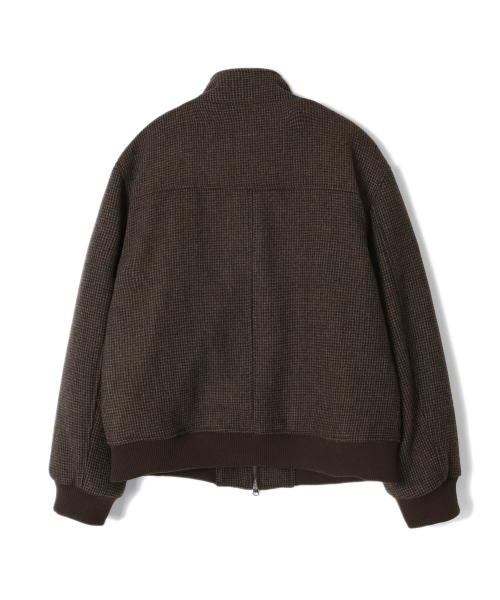 Tweed Harrington Wool Jacket (brown)