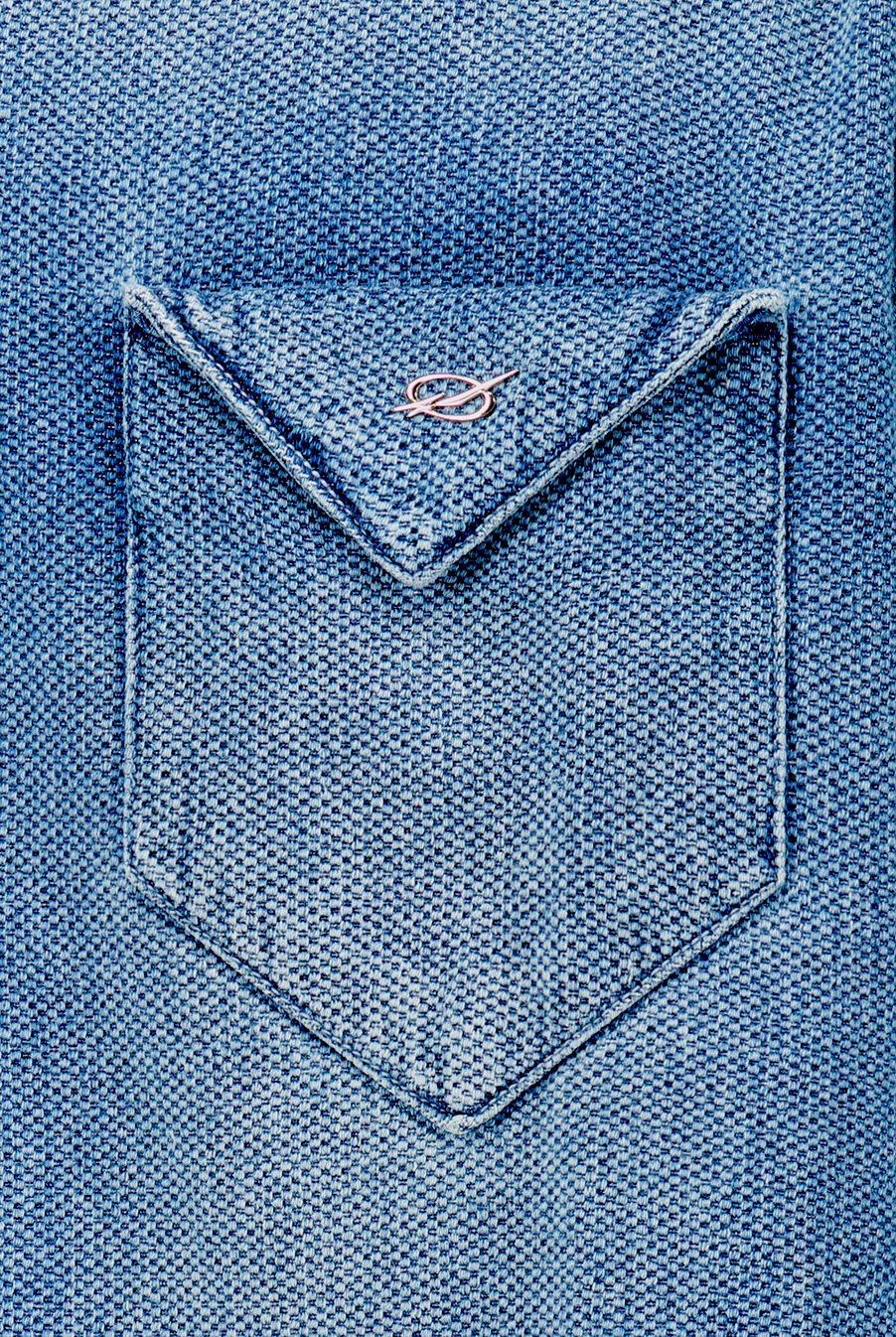 51PERCENT ■ Waffle denim shirt Waffle denim shirt - Black - 51percent