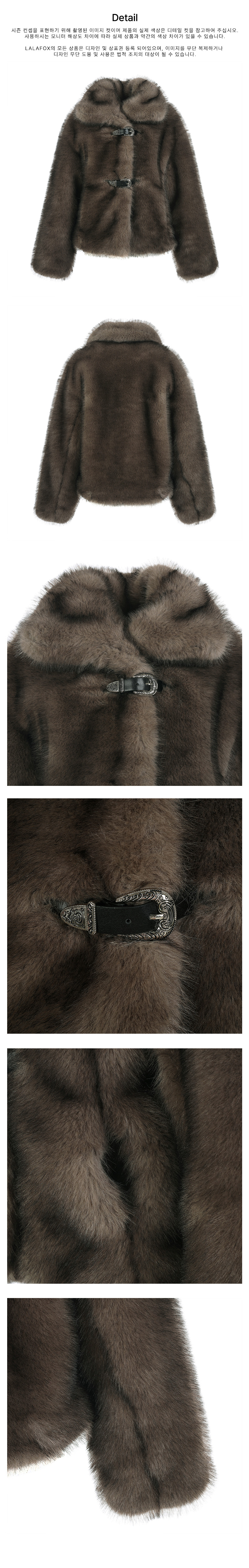 [LALAFOX] NECK FUR OVERSIZED MUSTANG JACKET /追跡付 bdc8646f-7eb4-4333-8c60-