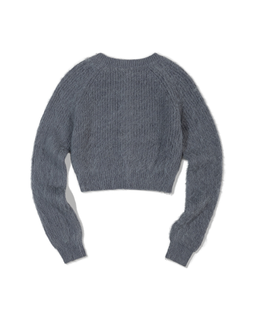 Like Mohair Cloudy кардиган (CHARCOAL)