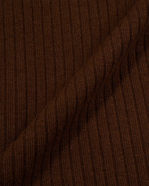 Кардиган в рубчик с завязками (BROWN)