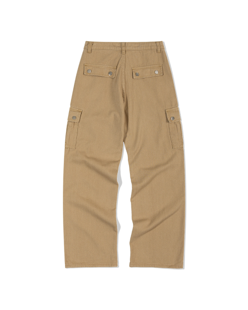 Thermal Wide Leg карго-брюки (BEIGE)