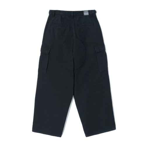 Stone Washed Cargo pants (Black)
