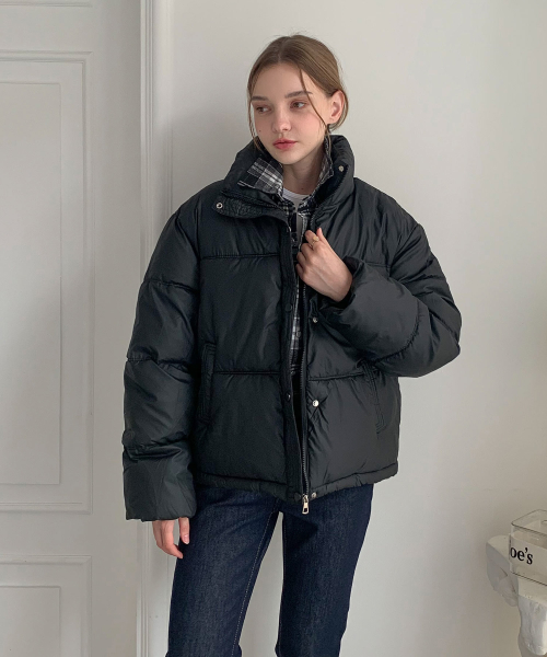 High neck Puffer Short Padding (4colors)