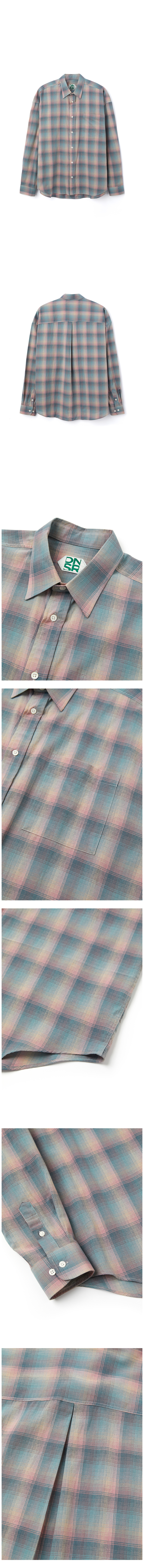 MUSINSA | DNSR Oversized flannel check shirt pink