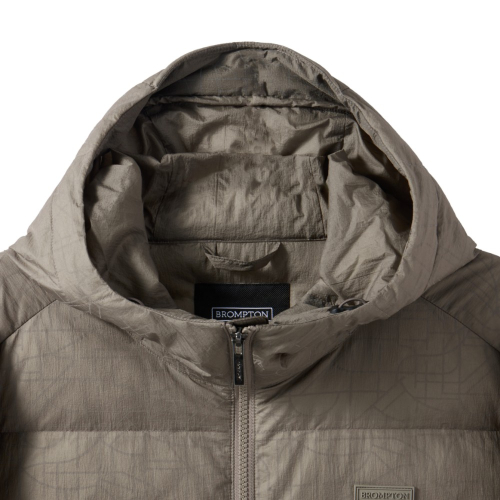 REFLECTIVE AEROWARM HOOD LIGHTWEIGHT DOWN - KHAKI (P244MDW202)
