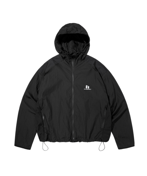 PANELED LAYOUT JACKET BLACK