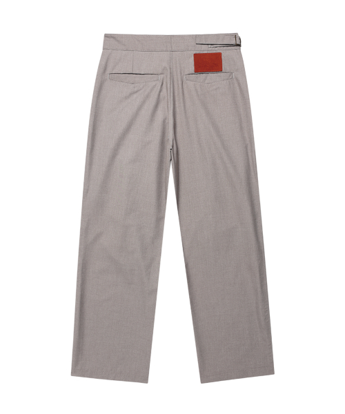 THREE TUCK GURKHA SLACKS GREY