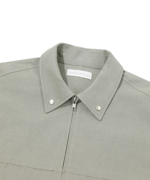 POINT SNAP SHIRT JACKET_MINT KHAKI