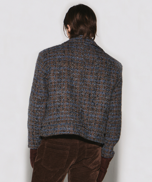 MCKENZIE ZIP-UP WOOL JACKET BROWN