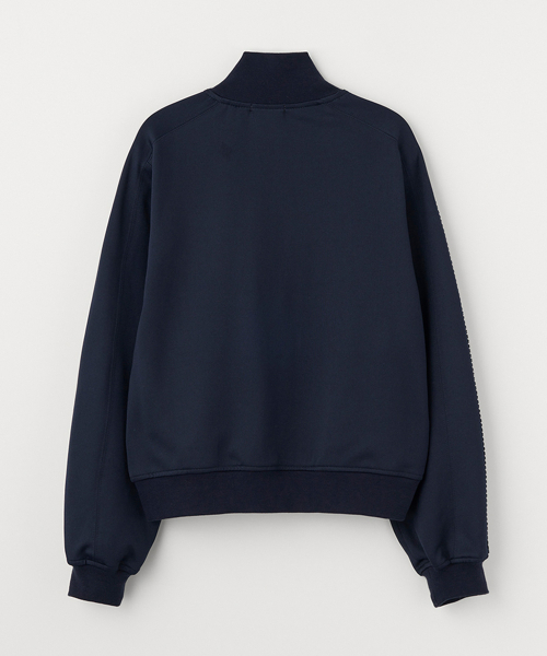 FRILL TRACK ZIP-UP_NAVY