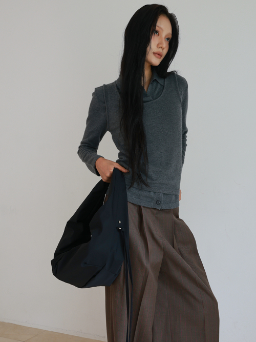 LUVIN BAG LARGE NYLON BLACK чёрный