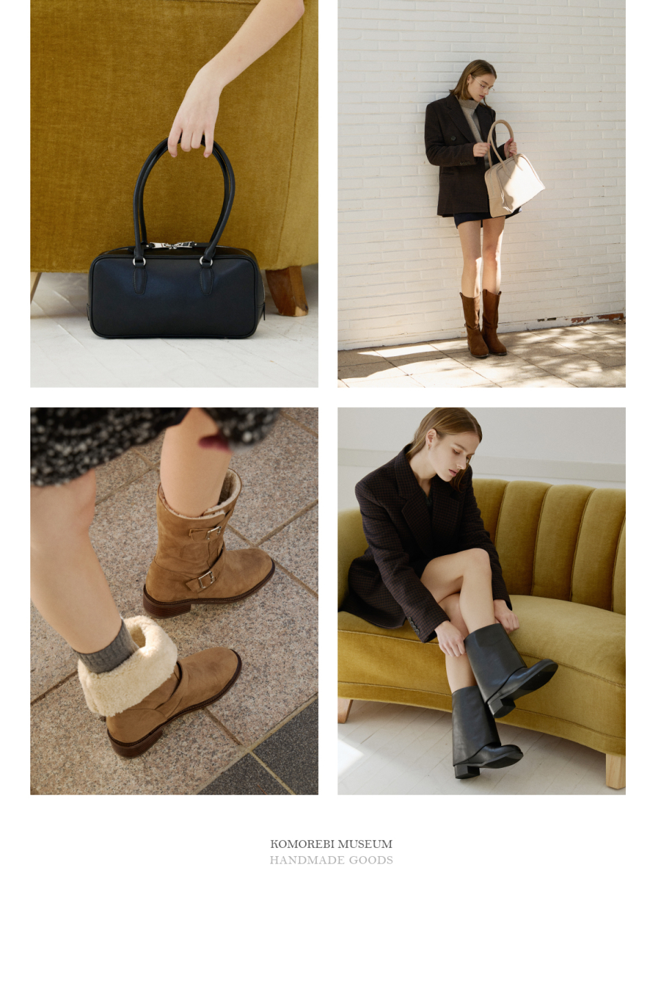 ◆KOMOREBI MUSEUM◆ Cup sole suede lamb shearling buckle lon MUSINSA | KOMOREBI MUSEUM KM289 Handmade Teddy Bear Buckle