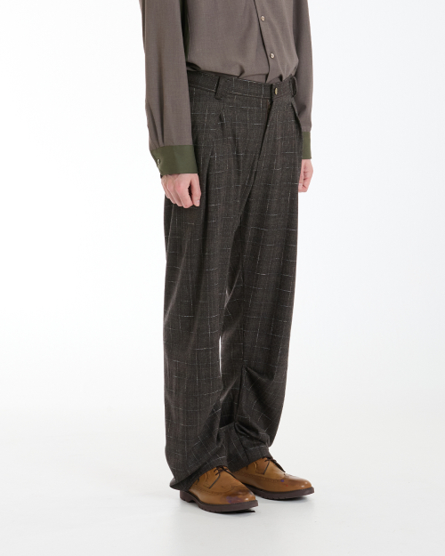 Hippies Pleated Trousers (Saul brown)
