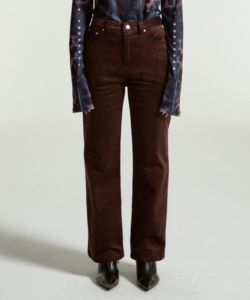 FEI CORDUROY CARPENTER PANTS BROWN