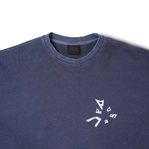OVERDYED WEB SWEATSHIRT / NAVY