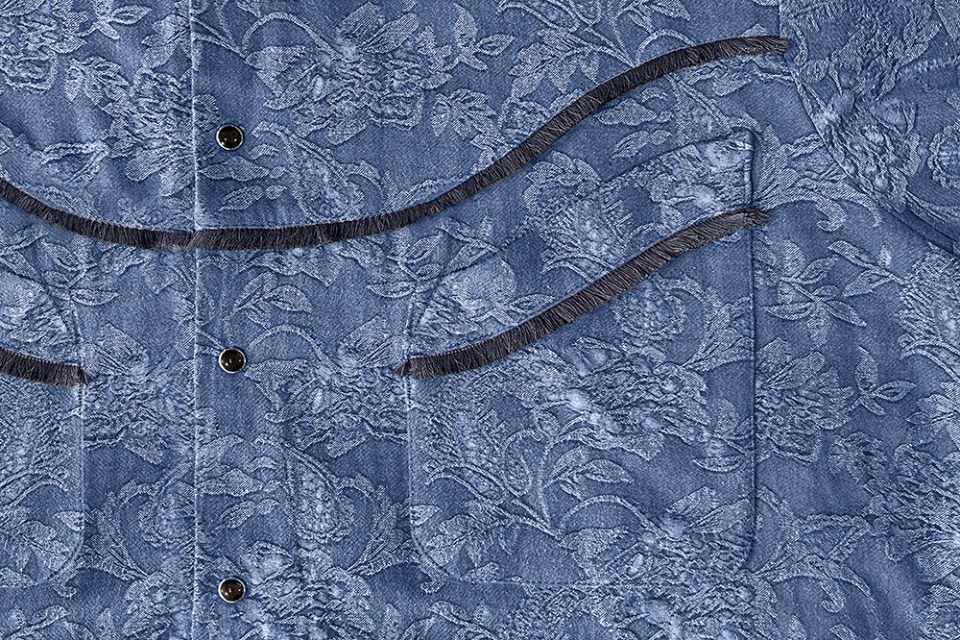 ●RSSC● FLORAL JACQUARD WESTERN SHIRT (2色) MUSINSA | RSSC FLORAL JACQUARD WESTERN SHIRT - BLUE