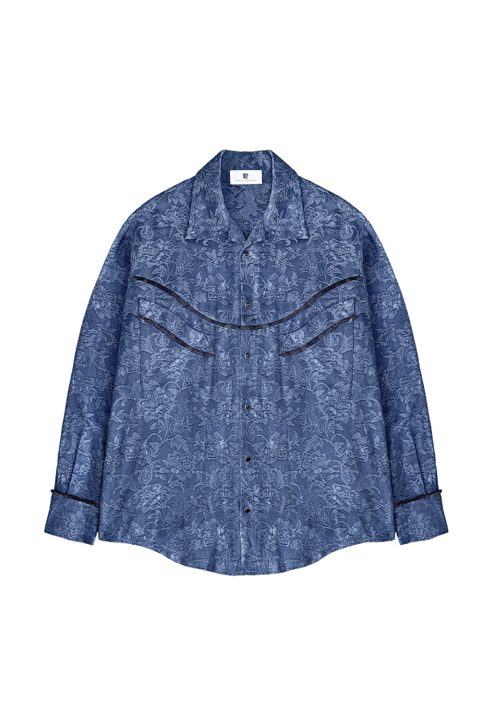 ●RSSC● FLORAL JACQUARD WESTERN SHIRT (2色) MUSINSA | RSSC FLORAL JACQUARD WESTERN SHIRT - BLUE