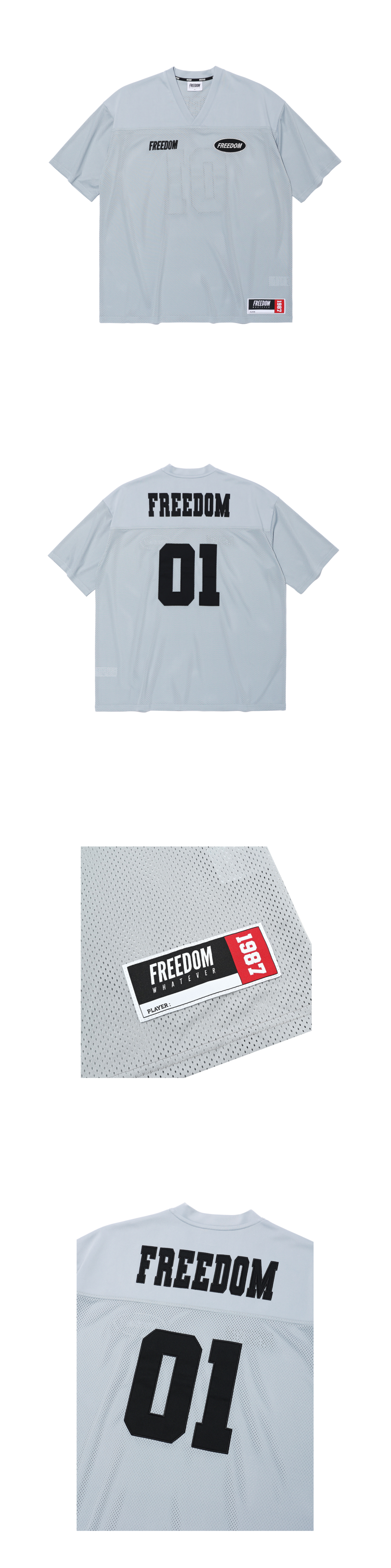 FREEDOM ■ Mesh Rugby Jersey FREEDOM Mesh Rugby Jersey (Black) – Freedom Whatever HK
