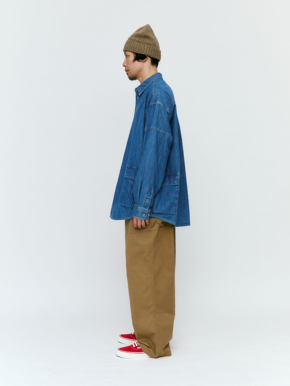 MUSINSA | NEITHERS GARDENER DENIM L/S SHIRT JACKET (WASHED BLUE)